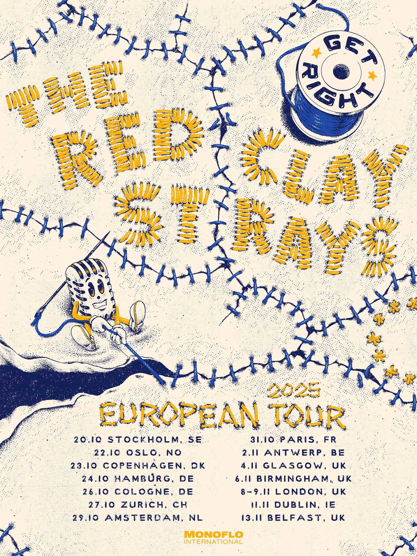 The Red Clay Strays Get Right Tour Poster 2025